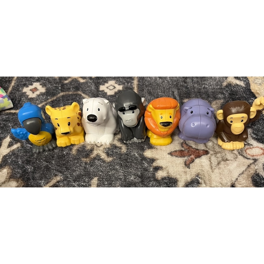 Fisher Price Little People Zoo Animal Figures Lot of 7 Jungle Safari